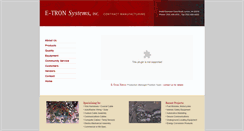 Desktop Screenshot of etronsystems.com